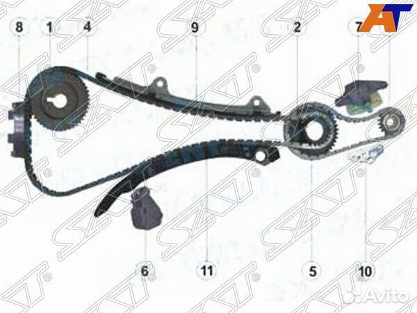 Комплект замены цепи грм nissan teana