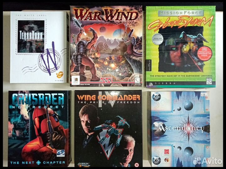 Старые компьютерные игры на дисках Big Box
