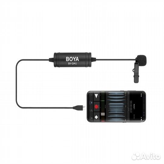 Микрофон петличный USB-C Boya BY-DM2