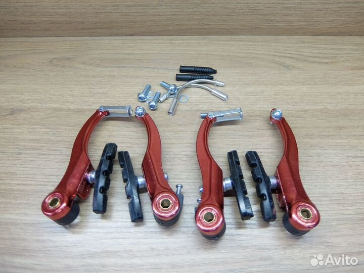 Тормоза V-Brake комплект, анодированный алюминий