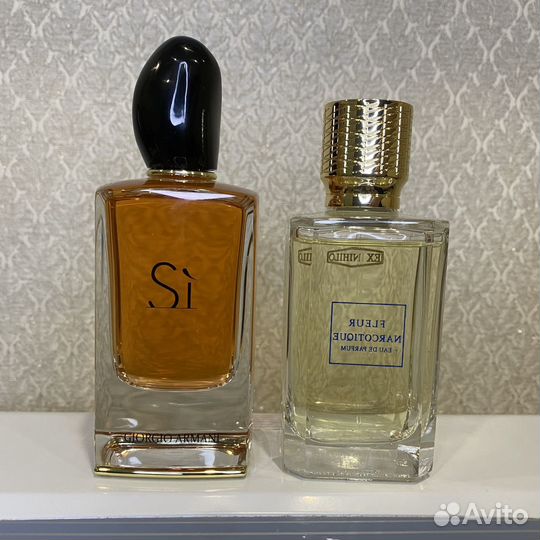 Женский и мужской парфюм