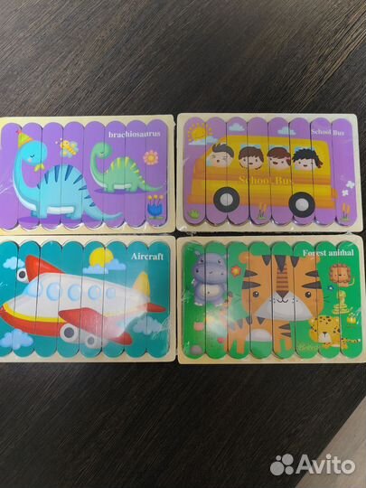 Пазлы детские деревянные