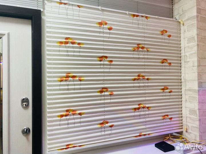 Штора на окно гофре 