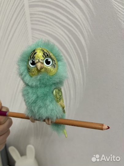 Попугай ручной работы