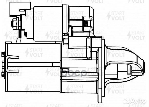 Стартер hyundai solaris 10/KIA RIO 11- 1.4I/1