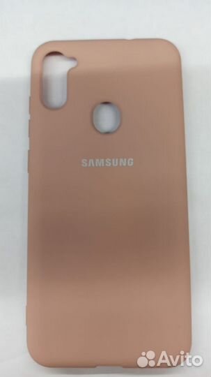 Чехол Silicone Cover (с лого) Samsung Galaxy A11