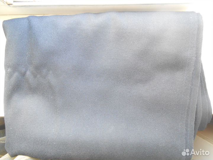 Ткань. Сукно шерстяное. Чёрное. СССР