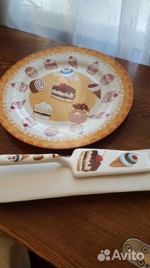 Тарелка для торта и лопаточка