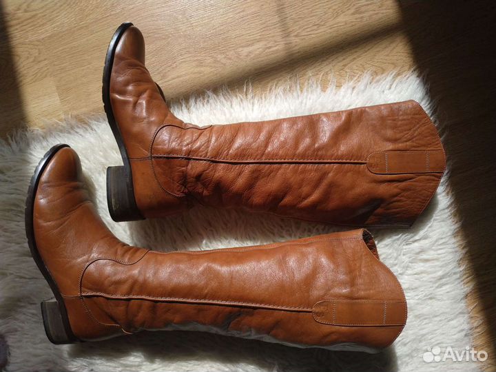 Сапоги натуральная кожа 38р