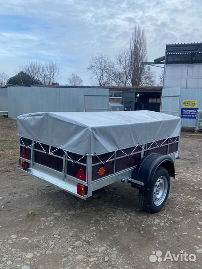 Прицеп Фермер 2М 2*1,3 с тентом 21см, без колес