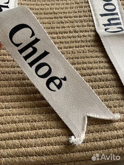 Сумка пляжная плетенная Chloé