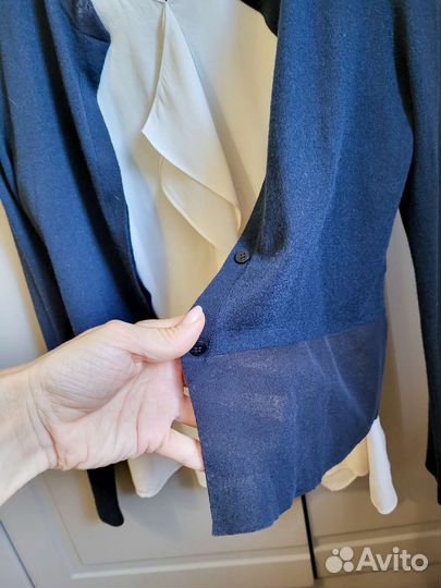 Massimo dutti блуза и джемпер из шелка и вискозы