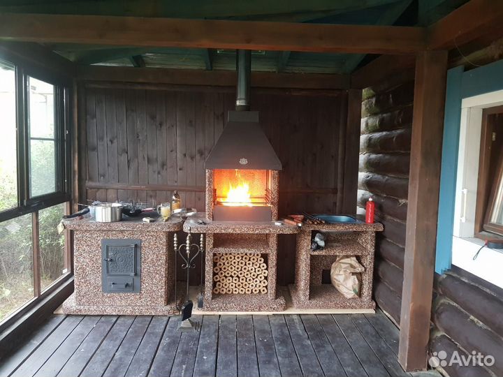 Печь барбекю, модуль под тандыр, мангал