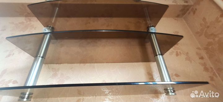 Полка стеклянная 3х ярусная