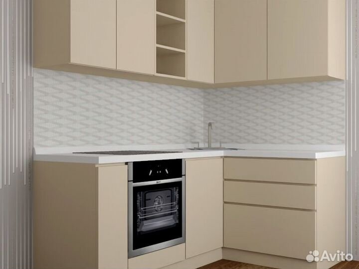Кухня бежевая от производителя на заказ