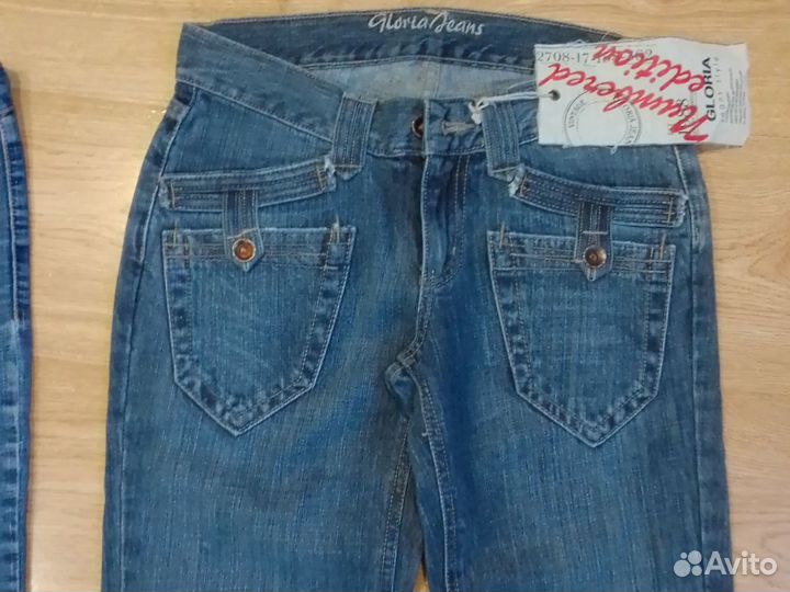 Джинсы ретро,клёш от колена y2k