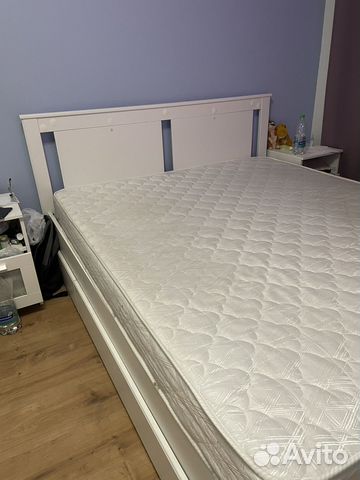 Кровать двухспальная IKEA songesand с матрасом купить в Санкт ...
