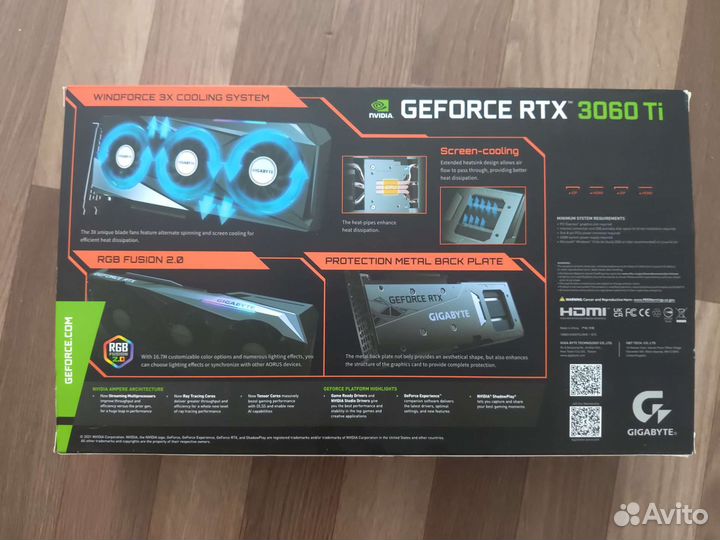 Видеокарта gigabyte geforce rtx 3060ti
