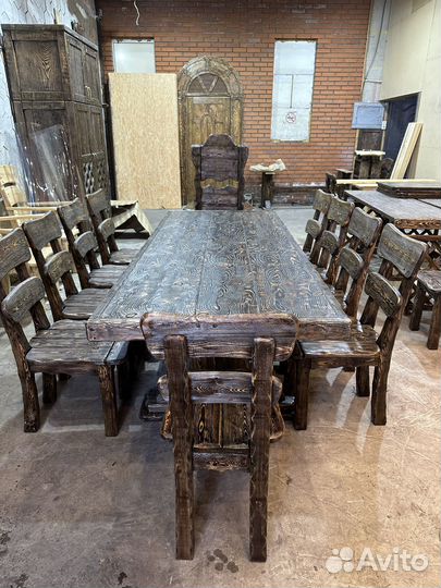 Стол деревянный в беседку/баню.стол из литственниц