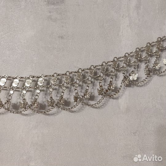 Металлические винтажные ремни на цепочке