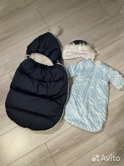 Зимний конверт в коляску