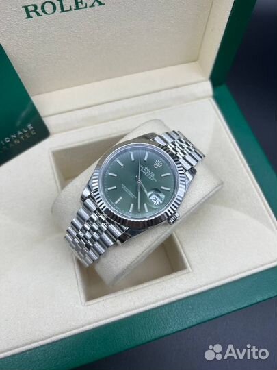 Часы Rolex DateJust 36mm Silver Green