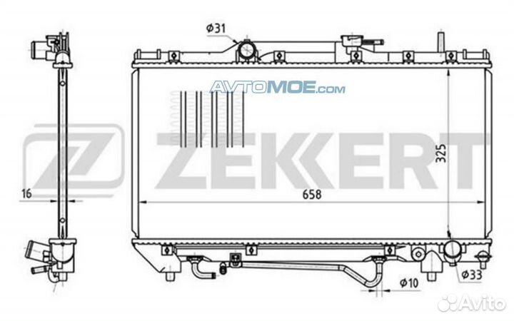 Радиатор охл. дв. Toyota Carina E (T190) 92- MK130