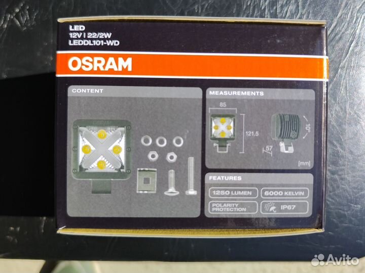 Фара рабочего света osram osram OFF road leddl101