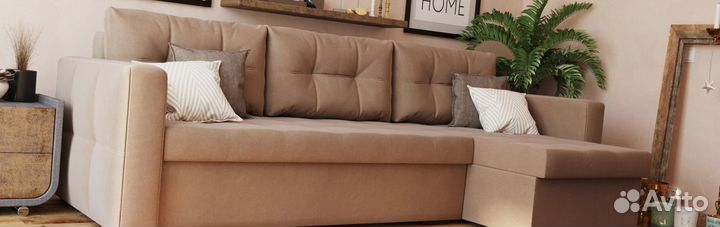 Угловой диван со спальным местом, новый от фабрики
