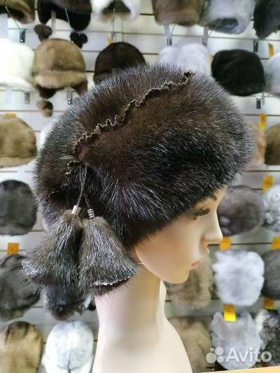 Шапка норковая женская