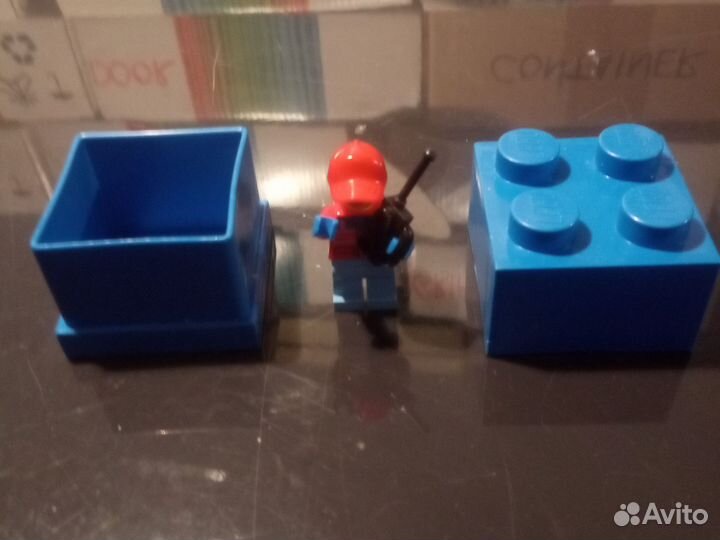 Пластиковая шкатулка кубик лего