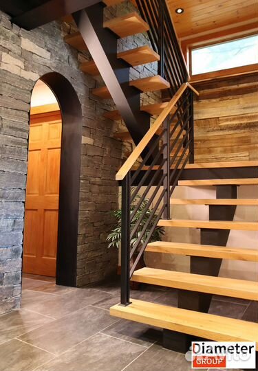 Изготовление красивой лестницы в частное помещение