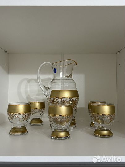 Графин со стаканами чехия