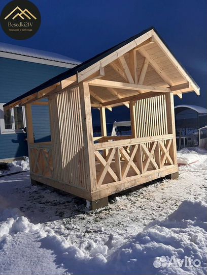 Беседка из бруса