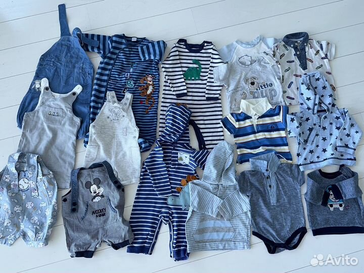 Детские вещи пакетом 3 - 6 и 6 - 9 мес на мальчика
