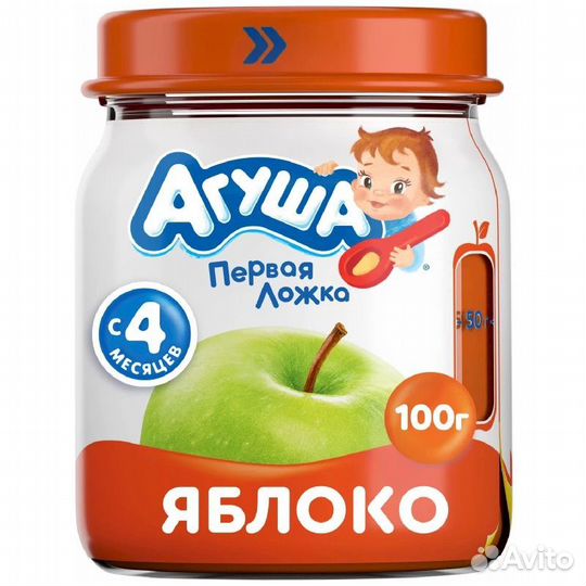 Фруктовое пюре агуша