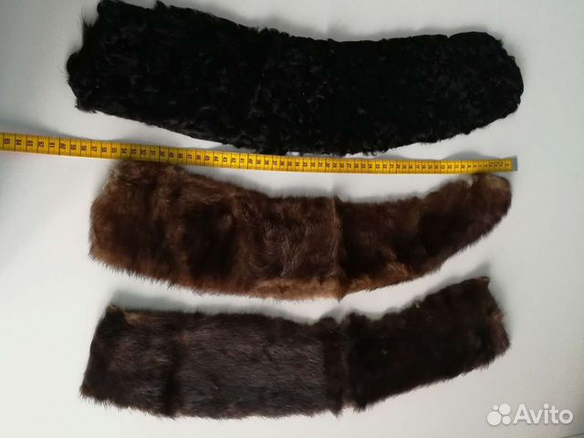 Воротники СССР 2 шт. норка и 1 шт. каракуль