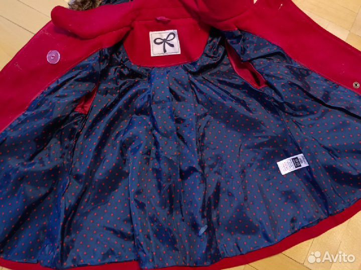 Пальто для девочки 80-86