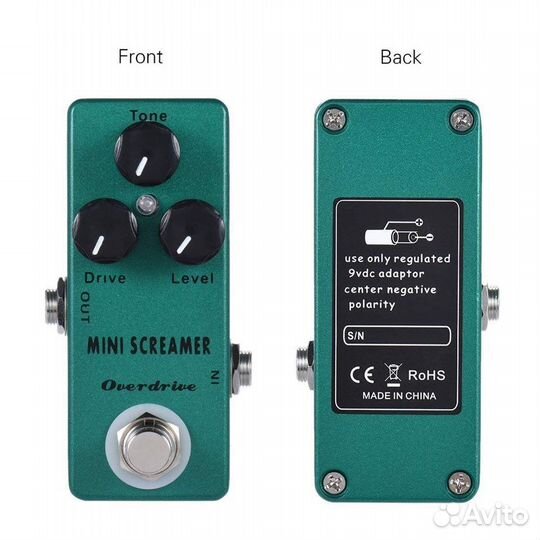Педаль эффектов Mosky mini screamer Overdrive