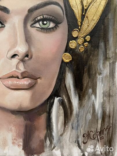 Интерьерная картина портрет маслом