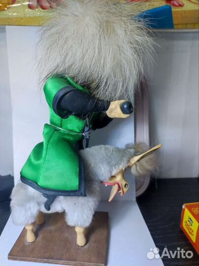 Мужчина с Кавказа джигит, осёл, игрушка,сувенир