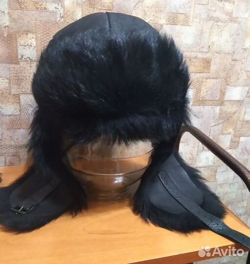 Шапка зимняя натур. кожа/мех