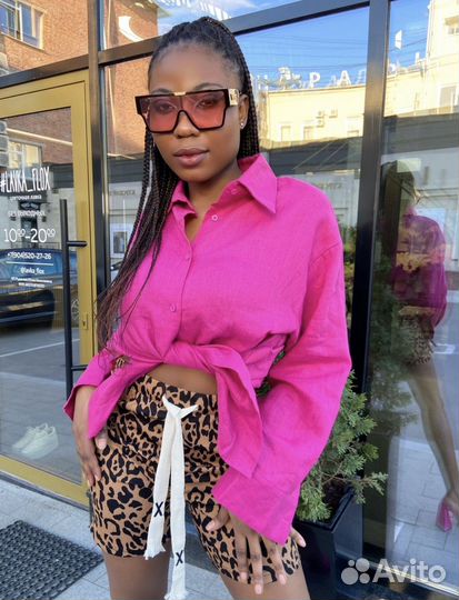 Леопардовые шорты