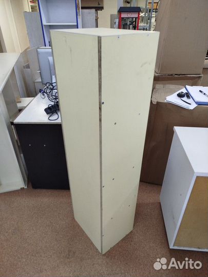 Стеллаж 400х310х1410 мм из лдсп желтый б/у