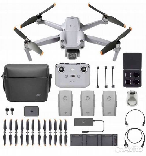 Квадрокоптер dji air 2s комплектация combo