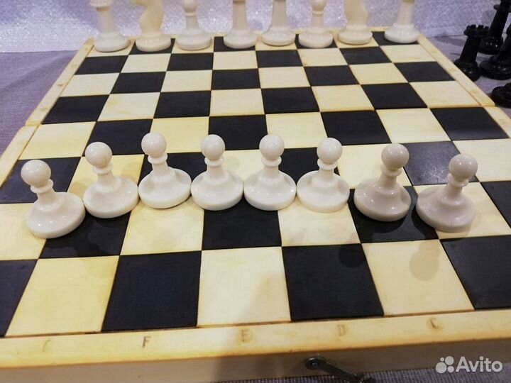 Шахматы СССР Фигуры из тяжелого пластика Редкие