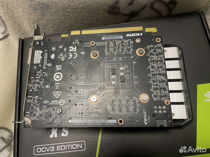 Видеокарта gtx 1650 4gb ocv3 на гарантии