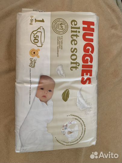 Подгузники huggies elite soft 1