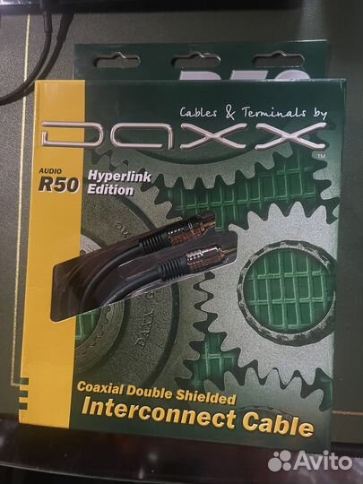 Межблочный кабель 2RCA - 2RCA daxх R50-07 (0,75 м