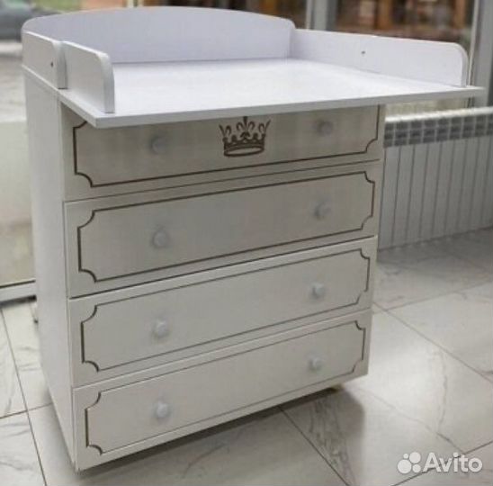 Пеленальный комод белый, пеленальный столик